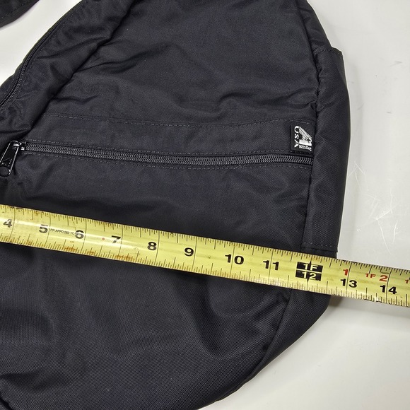 Ameribag Black Nylon Healthy Back Bag Shoulder Sling Backpack - Picture 3 of 10